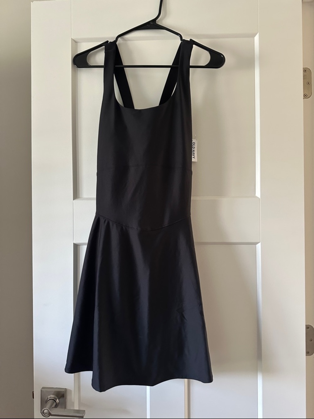 Old Navy Black Scoop Neck Fit & Flare Mini Dress